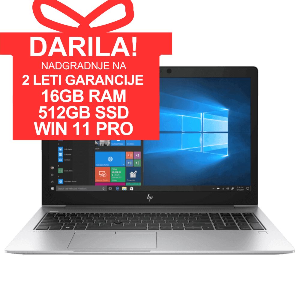 Prijenosno računalo HP Elitebook 850 G6, Intel Core i5 8365U, 1.60 GHz, 8 GB RAM, 256GB SSD, 15.6"FHD (1920 x 1080), Intel UHD Graphics 620, Webcam, Windows, Refurbished