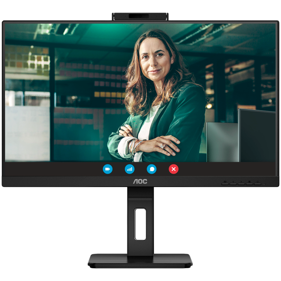 Monitor AOC Q27P3QW (27"), 2560×1440, konferenca 75Hz IPS 4ms 2xHDMI DisplayPort 4xUSB3.2 Pivot Kamera Zvočniki 2x5W 3H AdaptiveSync P3 serija ( 3 leta garancije)