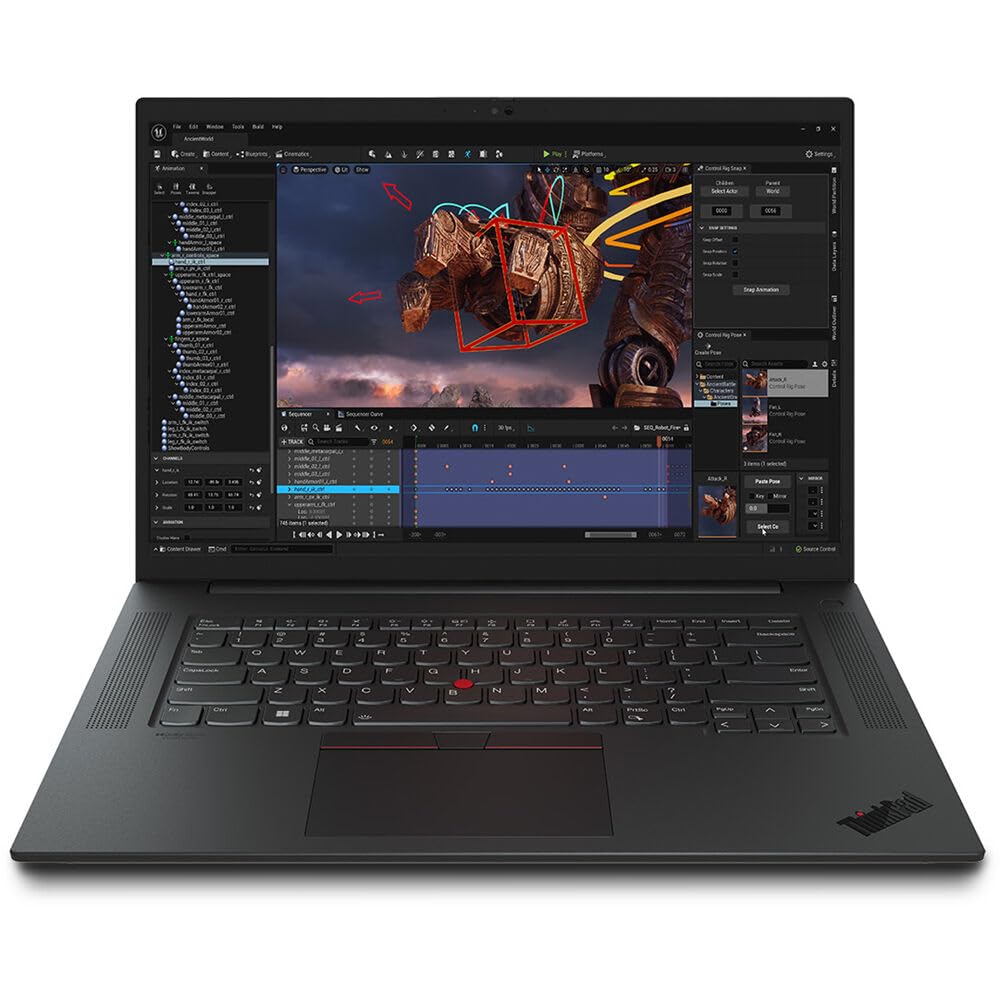 Mobilna radna stanica Lenovo ThinkPad P1 GEN6, Intel Core i9 13900H, 2.60 GHz, 64 GB RAM, 1TB SSD, 16"WQXGA (2560 x 1600), NVIDIA GeForce RTX 4090 (16GB GDDR6), Webcam, Windows, Refurbished