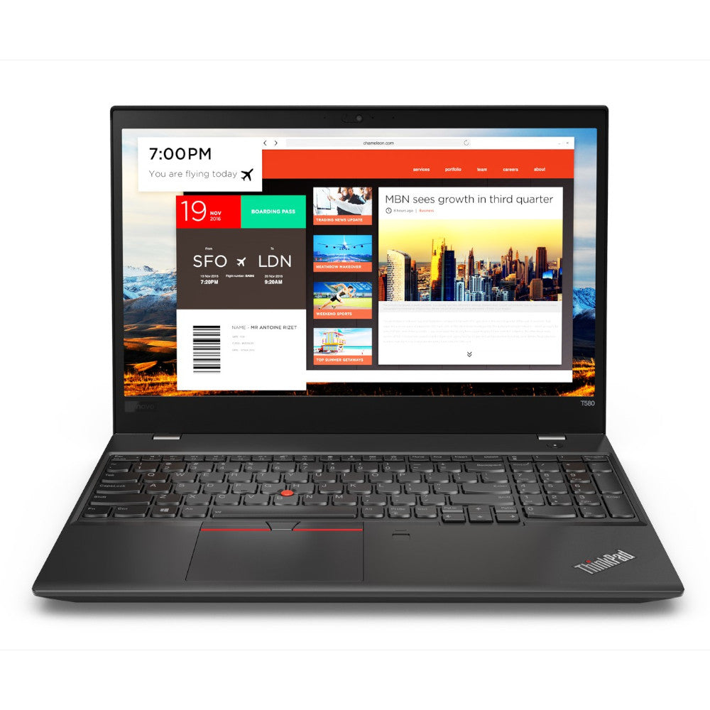 Prijenosno računalo Lenovo ThinkPad T580, Intel Core i7 8550U, 1.80 GHz, 16 GB RAM, 256GB SSD, 15.6"FHD (1920 x 1080), Intel UHD Graphics 620, Webcam, Windows, Refurbished