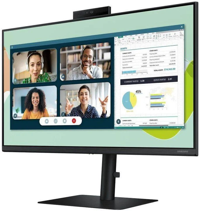 Monitor Samsung S24A400VEU 24″ FHD IPS monitor (kamera, zvučnici, USB hub, HDMI/DP, pivot) – novi