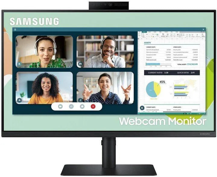 Monitor Samsung S24A400VEU 24″ FHD IPS monitor (kamera, zvučnici, USB hub, HDMI/DP, pivot) – novi
