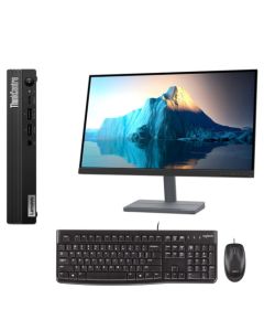 Set Lenovo ThinkCentre M70q Tiny, Intel Core i5 10500T, 2.30GHz, 8 GB RAM, 256 GB SSD, Intel HD, Windows