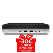 Računalo HP EliteDesk 800 G3 DM, Intel Core i5-7500T, 2.7 GHz, 8 GB DDR4, 256 GB SSD, Intel HD 630, Windows