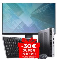 Set HP EliteDesk 800 G3 DM, Intel Core i5-7500T, 2,7 GHz, 8 GB DDR4, 256 GB SSD, Intel HD 630, Windows