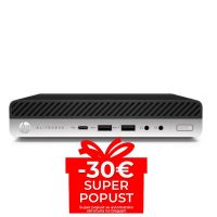 Računalo HP EliteDesk 800 G4 DM, Intel Core i5-8500T, 2,1 GHz, 8 GB RAM, 256 GB SSD, Intel HD 630, Windows