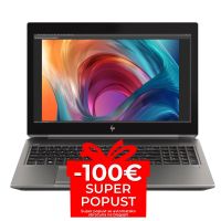 Mobilna Radna stanica HP Zbook 15 G6, i7-9850H, 2.6GHz, 16 GB RAM DDR4, 512 GB SSD, 15.6 FHD, NVIDIA Quadro T2000 Max-Q 4GB, Cam, Windows